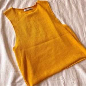 Mustard yellow tank top